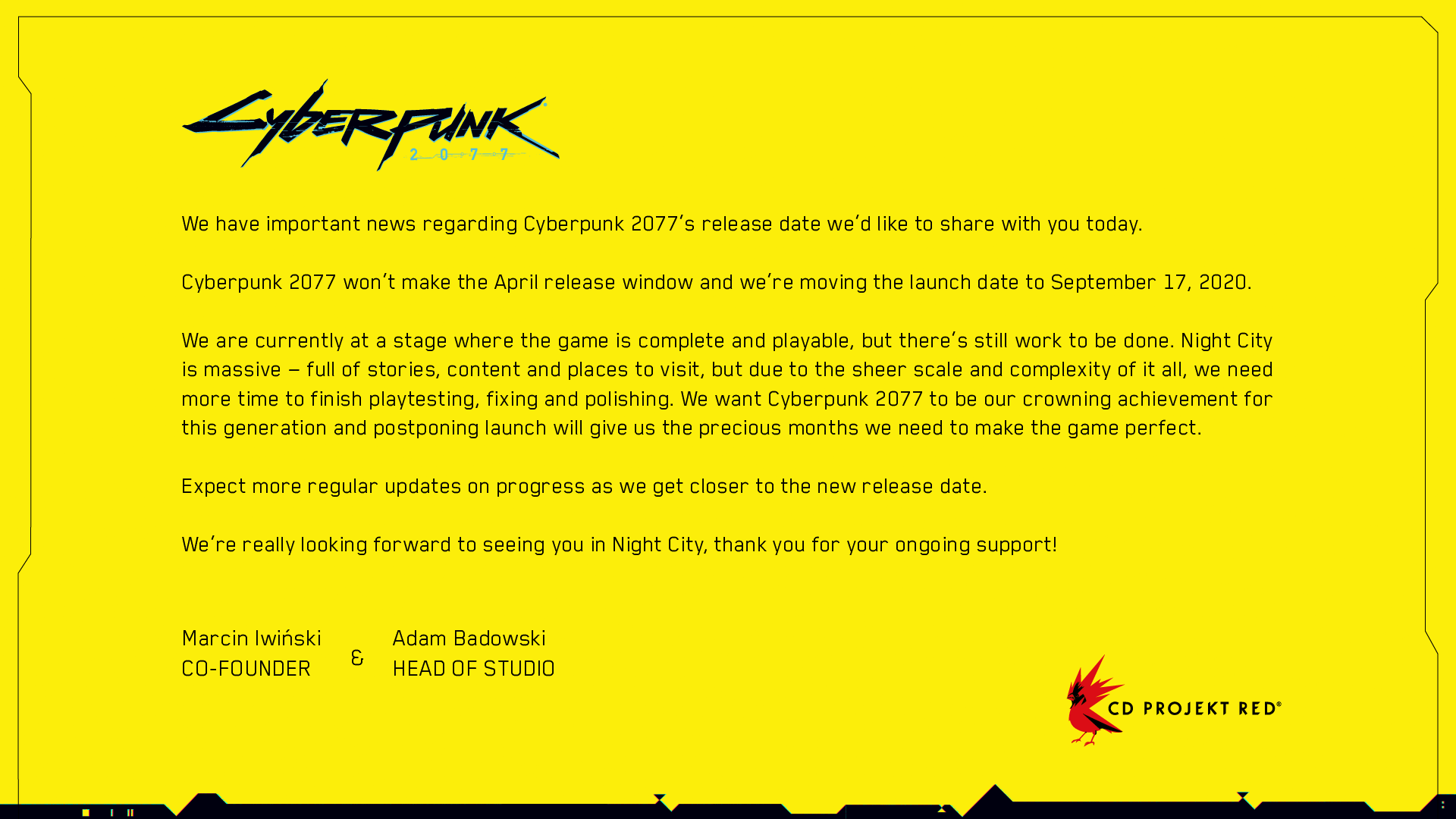基努李维上阵也快不了！ 《Cyber​​punk 2077》宣布再延期五个月发售，只为「登峰造极」-bbin官网_ bbin投诉_bbin平台_bbin客服_bbin宝盈集团官网